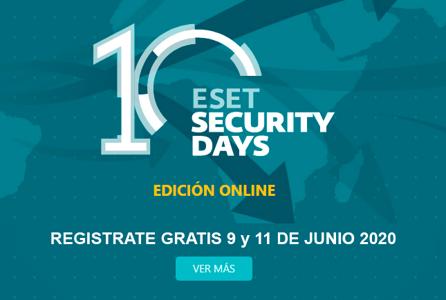 EVENTO ONLINE DE SEGURIDAD IT EN LATINO AMÉRICA DESARROLLADO POR ESET